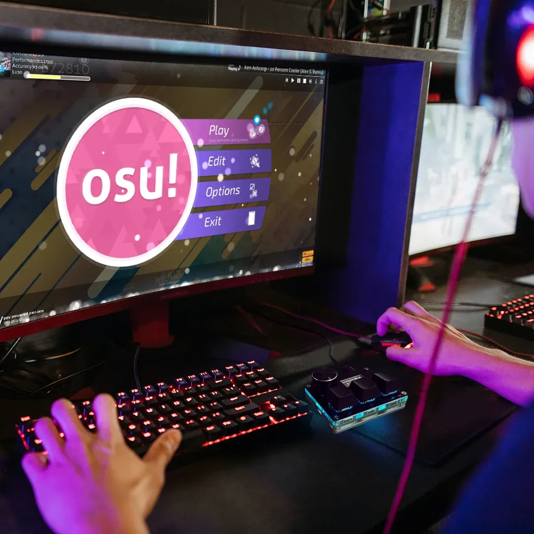Clavier de jeu en situation d'utilisation