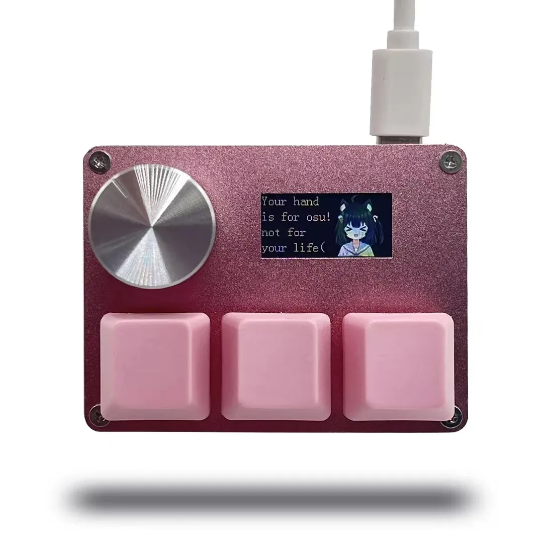 SayoDevice Commutateurs magnétiques à déclenchement rapide RVB, bouton de volume pour clavier de jeu musical, compatible O3C, DJMAX et SDVX, clavier de bureau géométrique 10