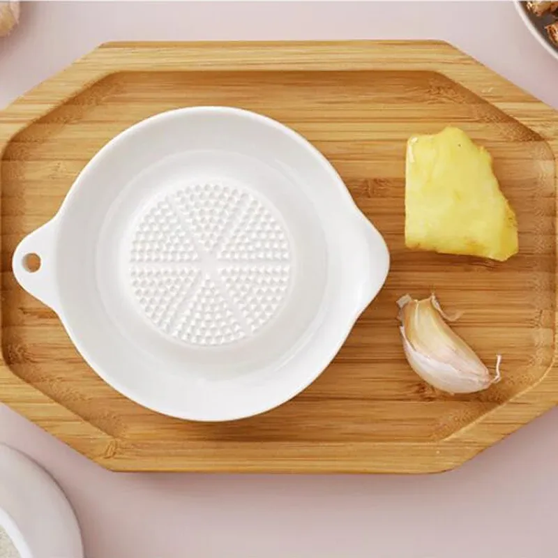 Râpe manuelle en céramique au design épuré, outil de cuisine portable, blanc, Gar1995Masher 3