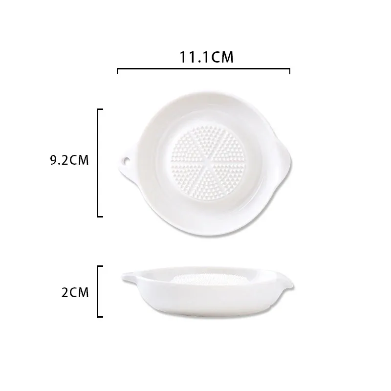 Râpe manuelle en céramique au design épuré, outil de cuisine portable, blanc, Gar1995Masher 6
