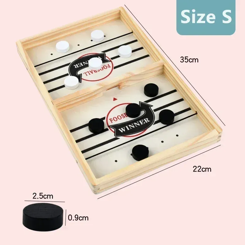 Jeu de hockey sur table, jeu de société interactif parent-enfant avec catapulte, échecs et baby-foot 2