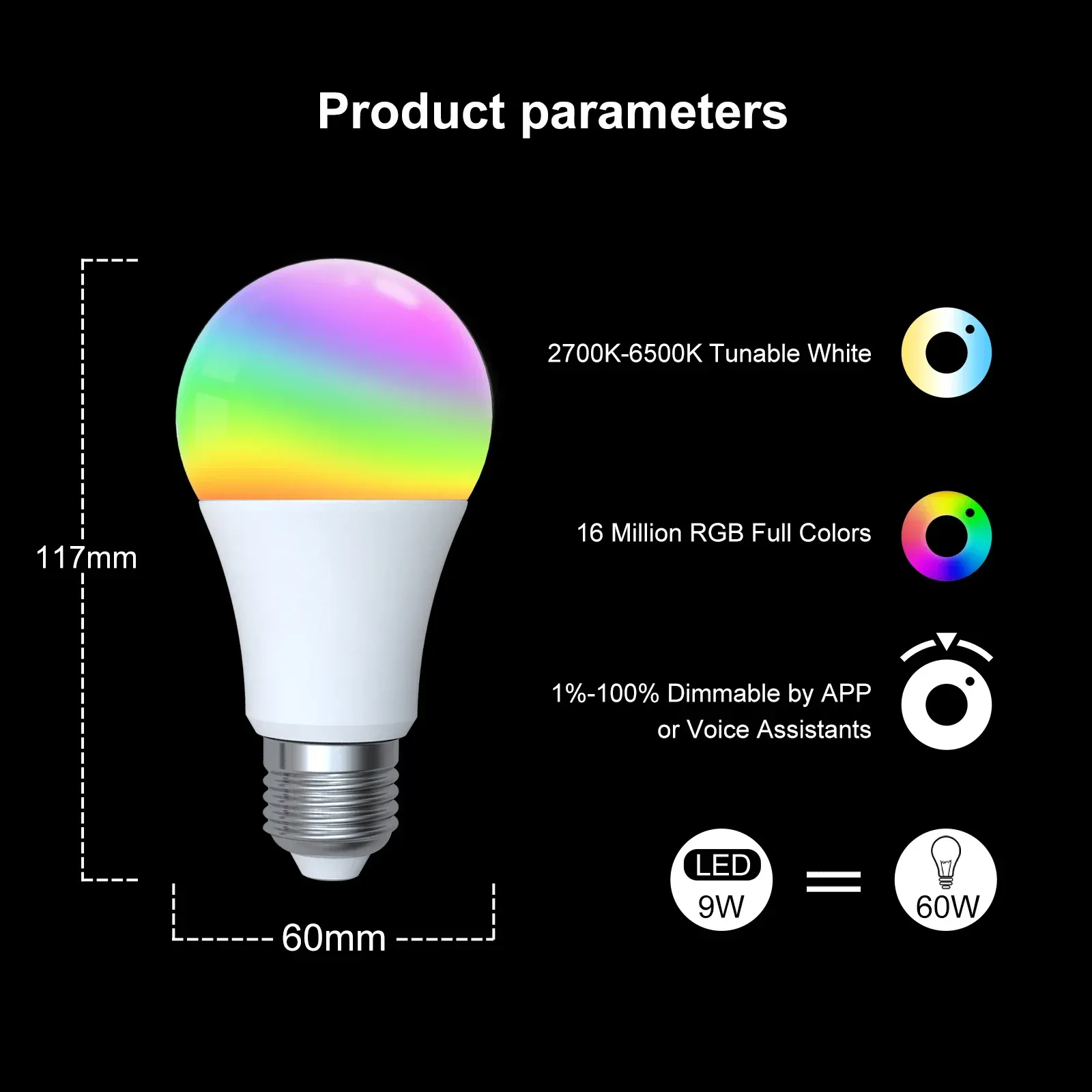 Ampoule LED intelligente en ambiance