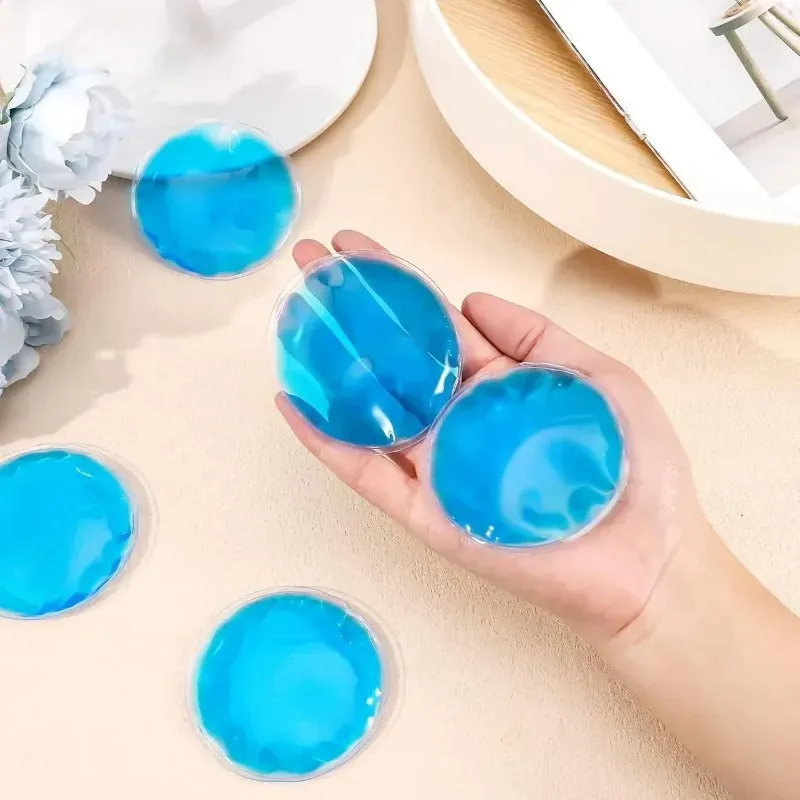 Lot de 4 sacs de glace réutilisables en gel, compresses chaudes et froides pour le soulagement des douleurs corporelles 5