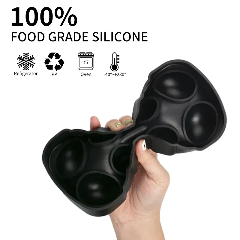 Moule à glaçons en silicone de qualité alimentaire, grand format, 4, 6, 8 ou 15 grilles, idéal pour bar et pub 6