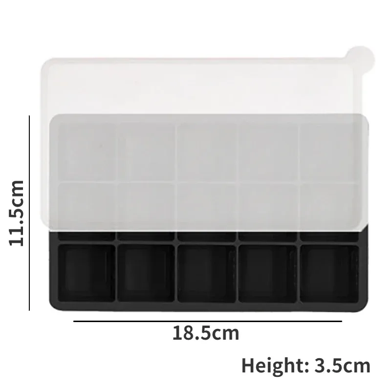 Moule à glaçons en silicone de qualité alimentaire, grand format, 4, 6, 8 ou 15 grilles, idéal pour bar et pub 13