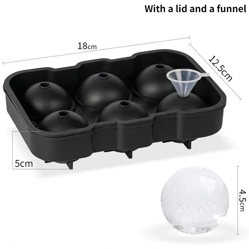 Moule à glaçons en silicone de qualité alimentaire, grand format, 4, 6, 8 ou 15 grilles, idéal pour bar et pub 8