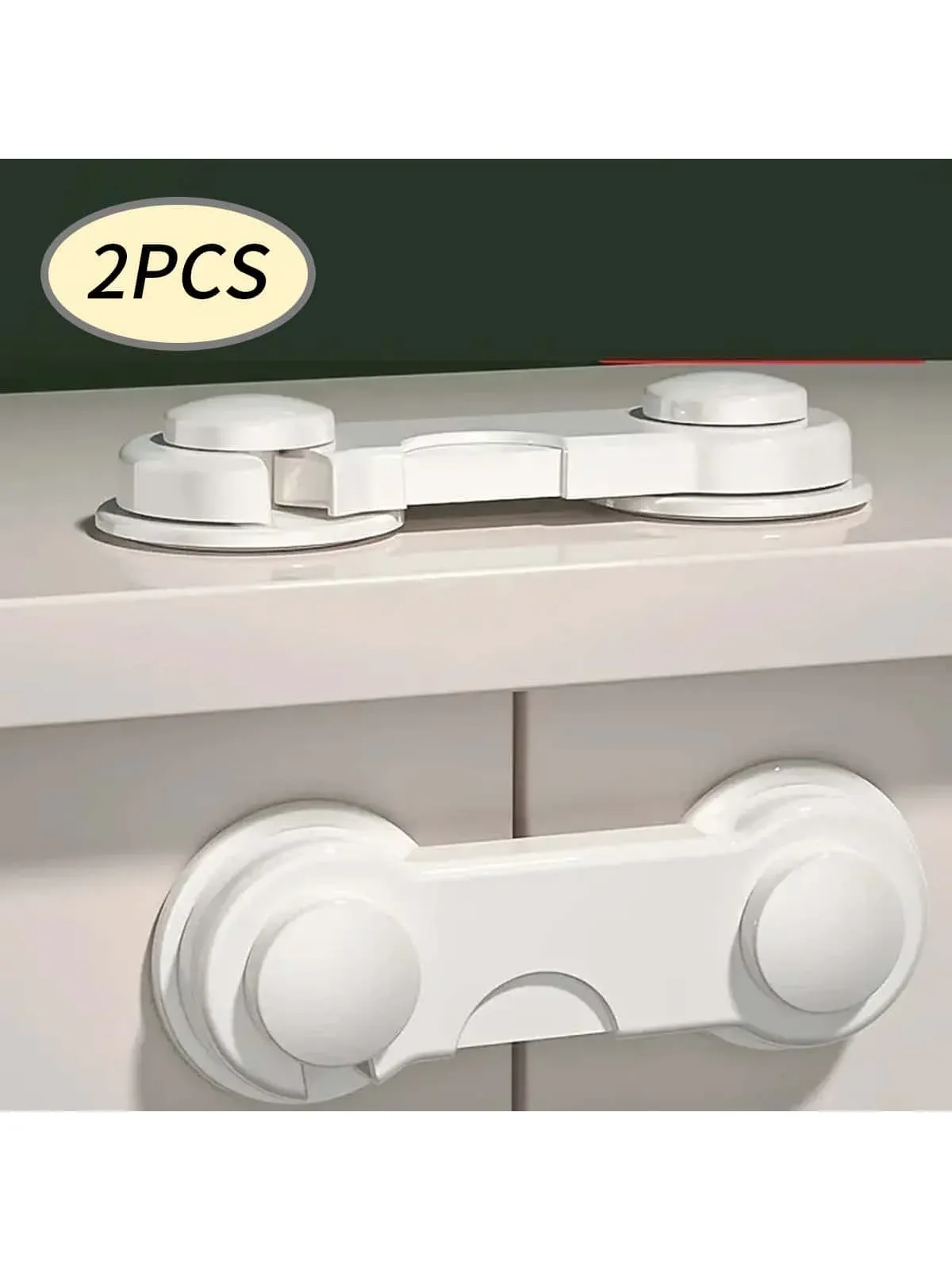 Lot de 5 verrous de sécurité réglables en plastique pour tiroirs et armoires, protection anti-pincement 7