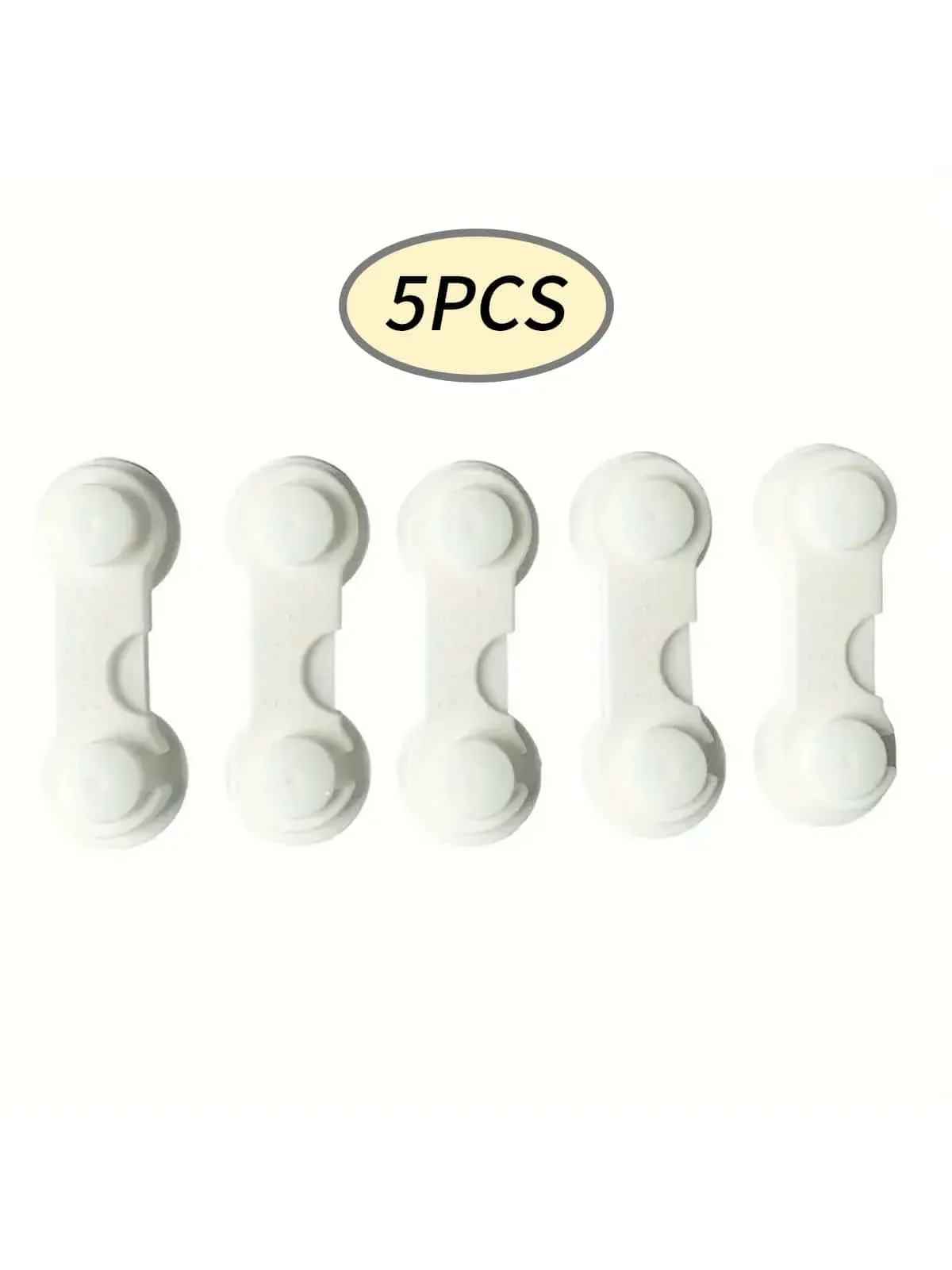 Lot de 5 verrous de sécurité réglables en plastique pour tiroirs et armoires, protection anti-pincement 8