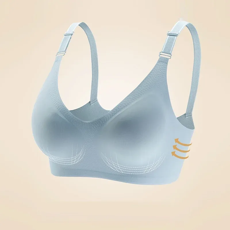 Soutien-gorge sans couture à décolleté en V profond, effet push-up, sans armatures, doux et confortable 5