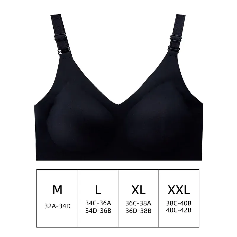 Soutien-gorge sans couture à décolleté en V profond, effet push-up, sans armatures, doux et confortable 8