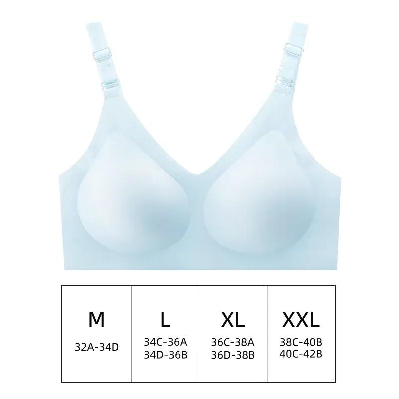 Soutien-gorge sans couture à décolleté en V profond, effet push-up, sans armatures, doux et confortable 11