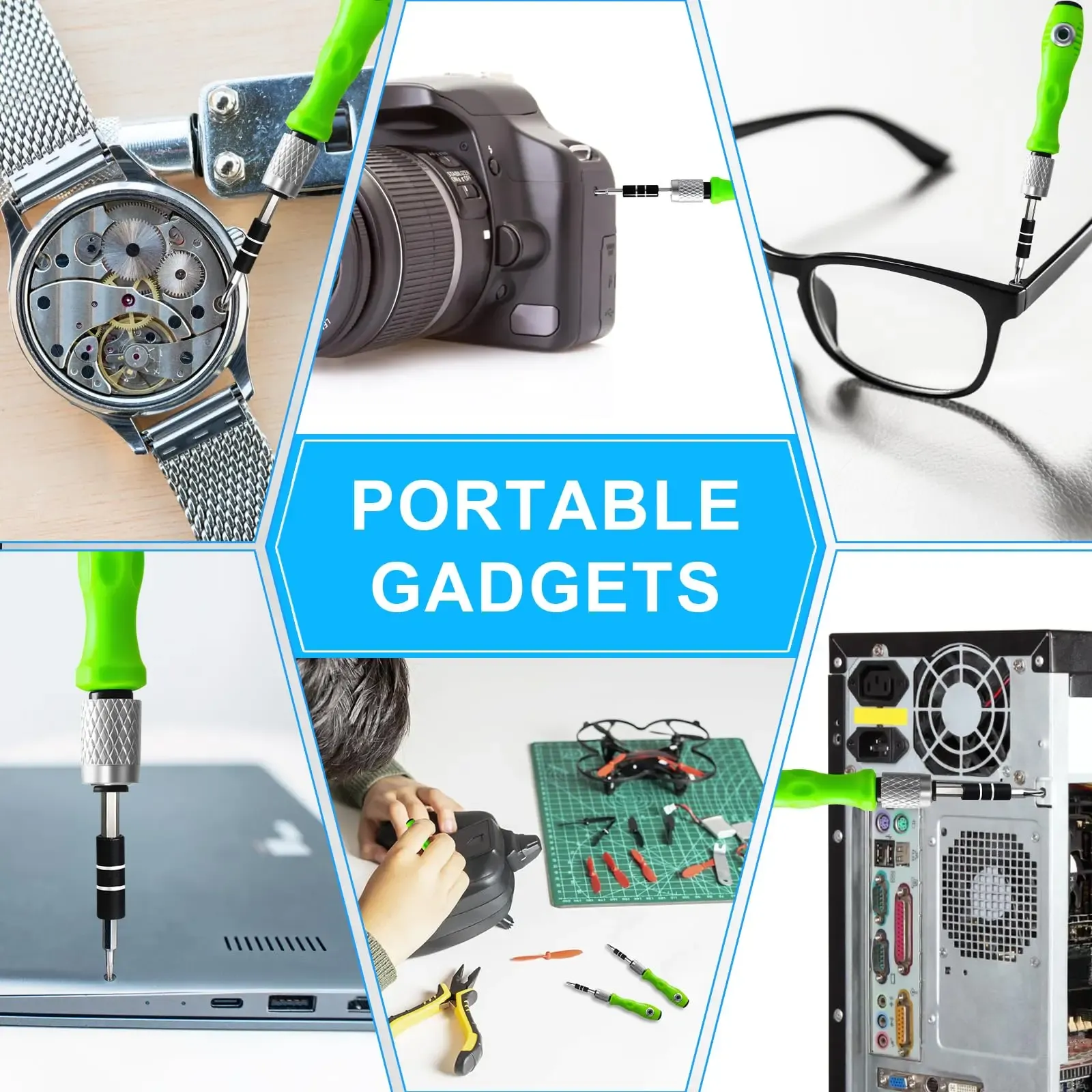 Kit de tournevis de précision 30 en 1 pour lunettes, MacBook et montres 6