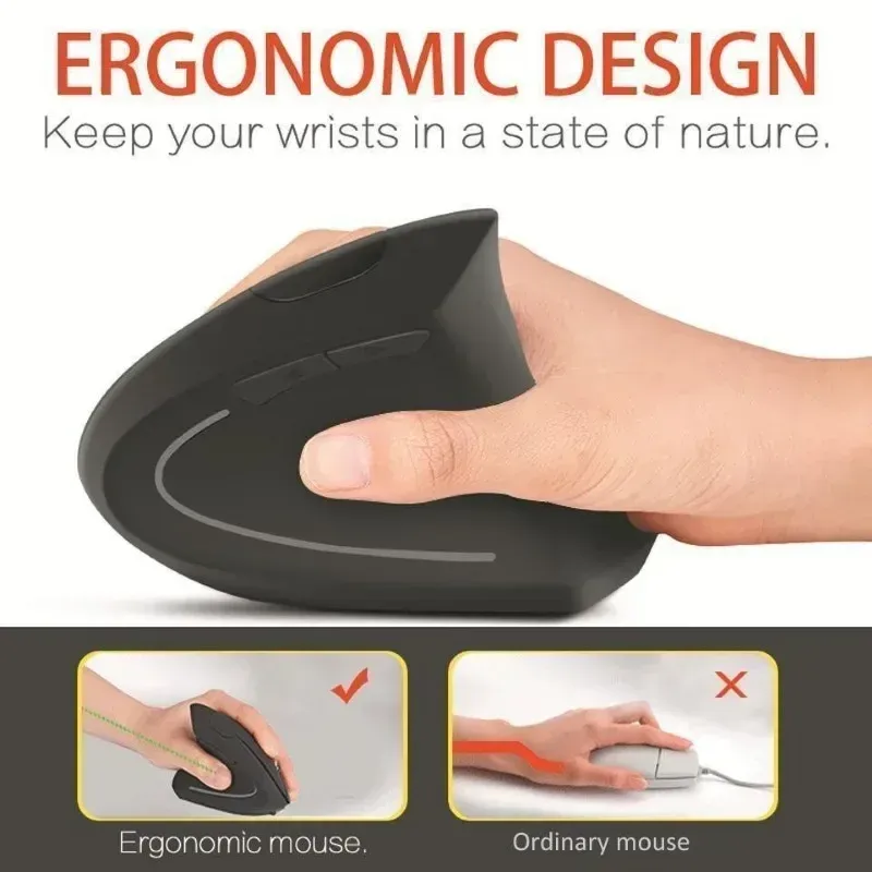 Souris verticale ergonomique sans fil 4
