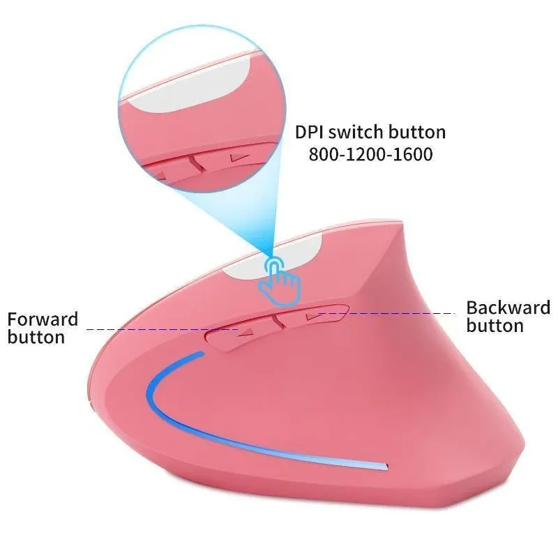 Souris verticale ergonomique sans fil 6