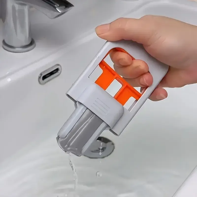 Mini balai serpillière multifonction | Serpillière humide/sèche rétractable pour cuisine, salle de bain et voiture | Plastique durable | Outil de nettoyage compact et pratique - Image 1