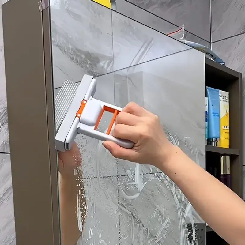Mini balai serpillière multifonction | Serpillière humide/sèche rétractable pour cuisine, salle de bain et voiture | Plastique durable | Outil de nettoyage compact et pratique 5