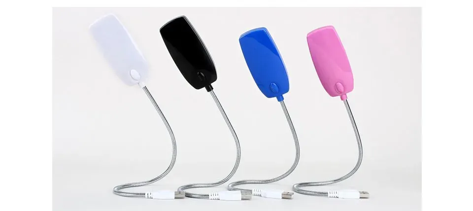 Lampe de lecture USB sous différents angles