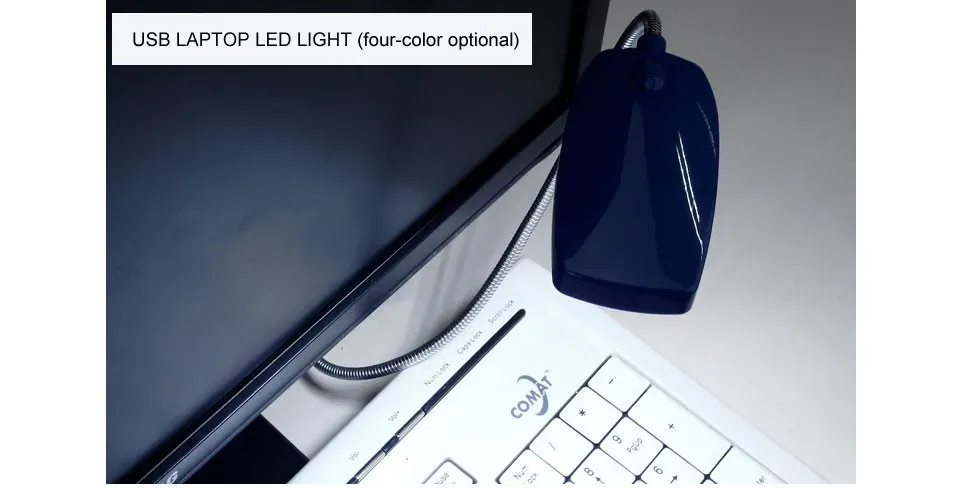 Détail de la lampe de lecture USB