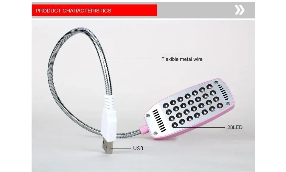 Lampe de lecture USB avec ordinateur portable
