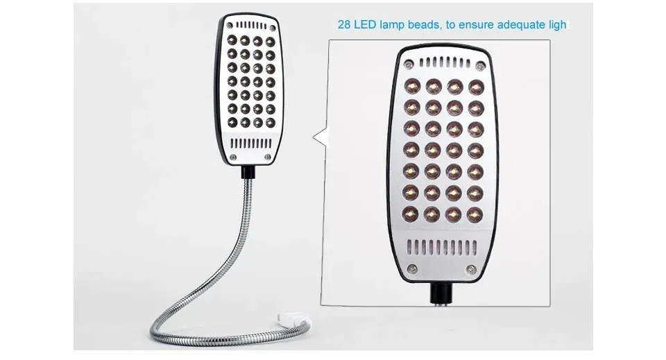 Lampe de lecture USB dans un intérieur