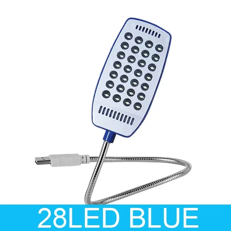 Lampe de lecture portable USB à 28 LED, col flexible, protection des yeux, lampe de bureau pour ordinateur portable 7