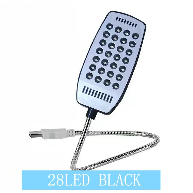 Lampe de lecture portable USB à 28 LED, col flexible, protection des yeux, lampe de bureau pour ordinateur portable 10
