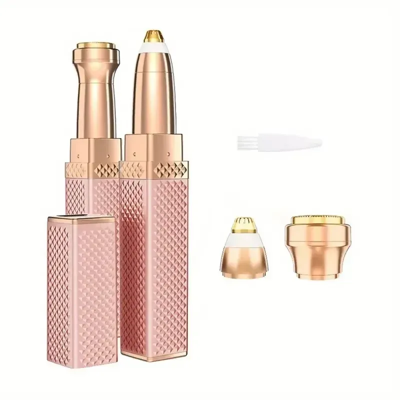 Tondeuse à sourcils électrique 2 en 1 pour femme, format rouge à lèvres, rasoir portable pour l'épilation des aisselles et des jambes 8