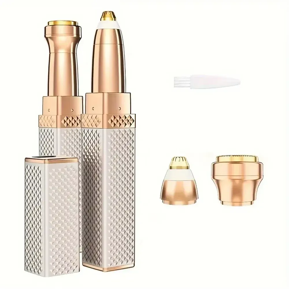Tondeuse à sourcils électrique 2 en 1 pour femme, format rouge à lèvres, rasoir portable pour l'épilation des aisselles et des jambes 7