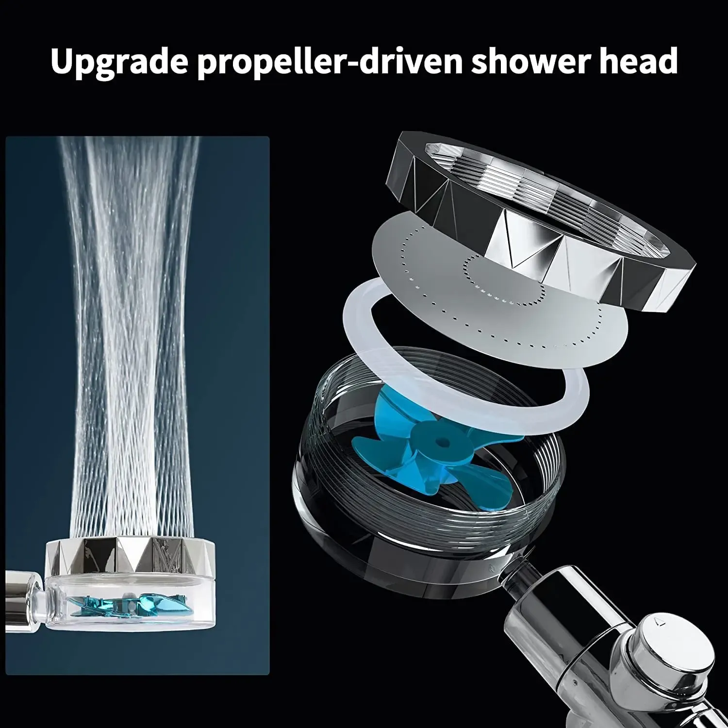 Design épuré du pommeau de douche
