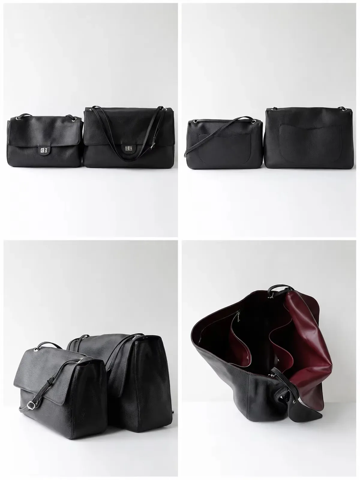 Sac bandoulière en cuir véritable pour femme, grande capacité, sac fourre-tout en cuir de vachette tendance pour le quotidien, style luxe, collection 2026 6