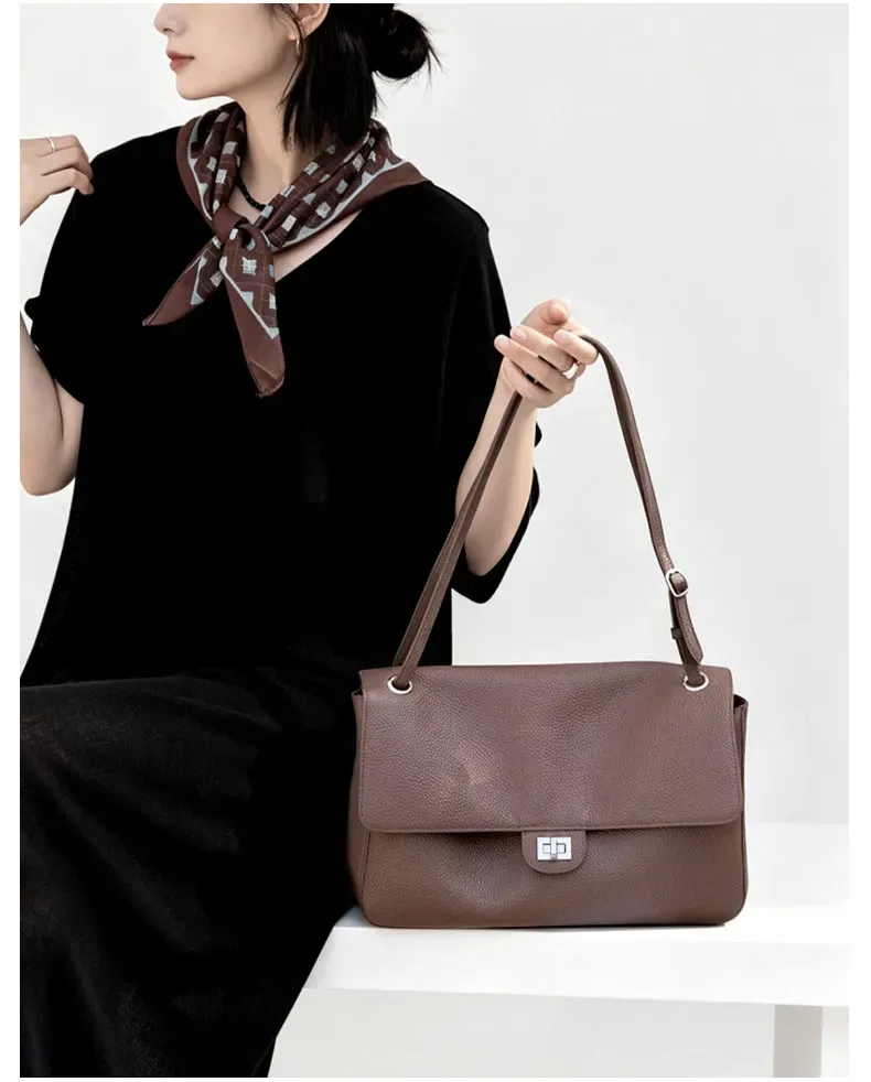 Sac en cuir vu de face
