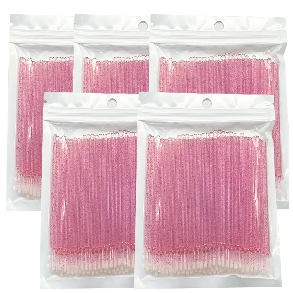 Micro-brosses de nettoyage pour cils, vue d'ensemble
