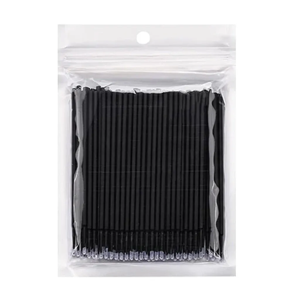 Brosses de nettoyage de cils, lot de 100, micro-cotons-tiges, brosses de maquillage à usage unique, microbrosses, outils de nettoyage beauté 19