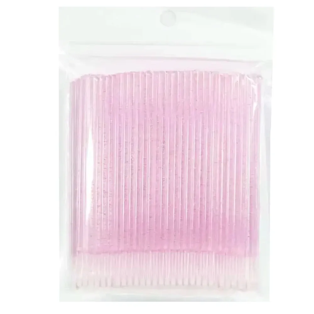 Brosses de nettoyage de cils, lot de 100, micro-cotons-tiges, brosses de maquillage à usage unique, microbrosses, outils de nettoyage beauté 12