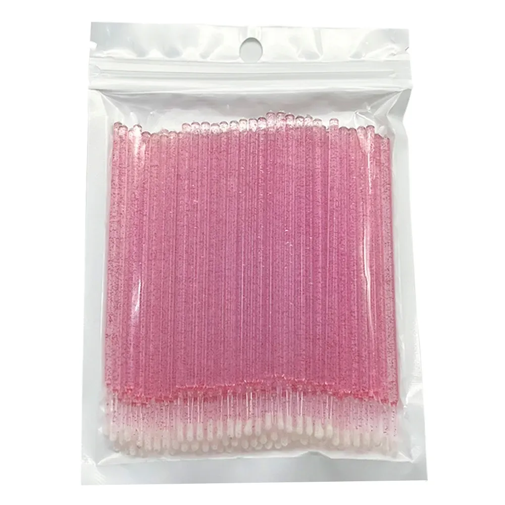 Brosses de nettoyage de cils, lot de 100, micro-cotons-tiges, brosses de maquillage à usage unique, microbrosses, outils de nettoyage beauté 9