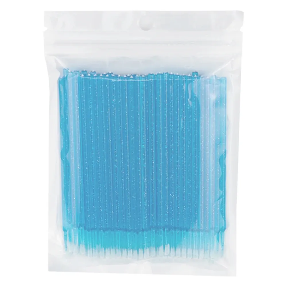 Brosses de nettoyage de cils, lot de 100, micro-cotons-tiges, brosses de maquillage à usage unique, microbrosses, outils de nettoyage beauté 15