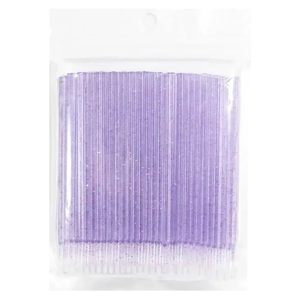 Brosses de nettoyage de cils, lot de 100, micro-cotons-tiges, brosses de maquillage à usage unique, microbrosses, outils de nettoyage beauté 16