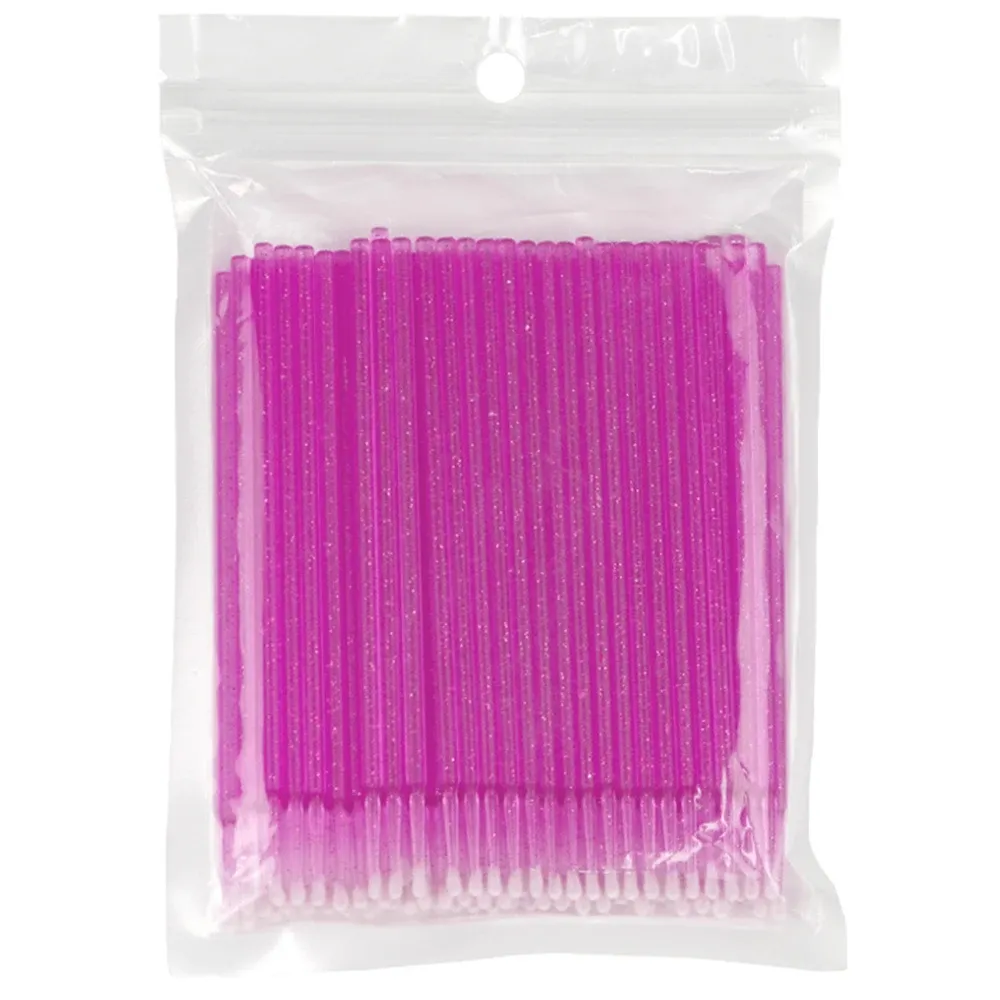 Brosses de nettoyage de cils, lot de 100, micro-cotons-tiges, brosses de maquillage à usage unique, microbrosses, outils de nettoyage beauté 13