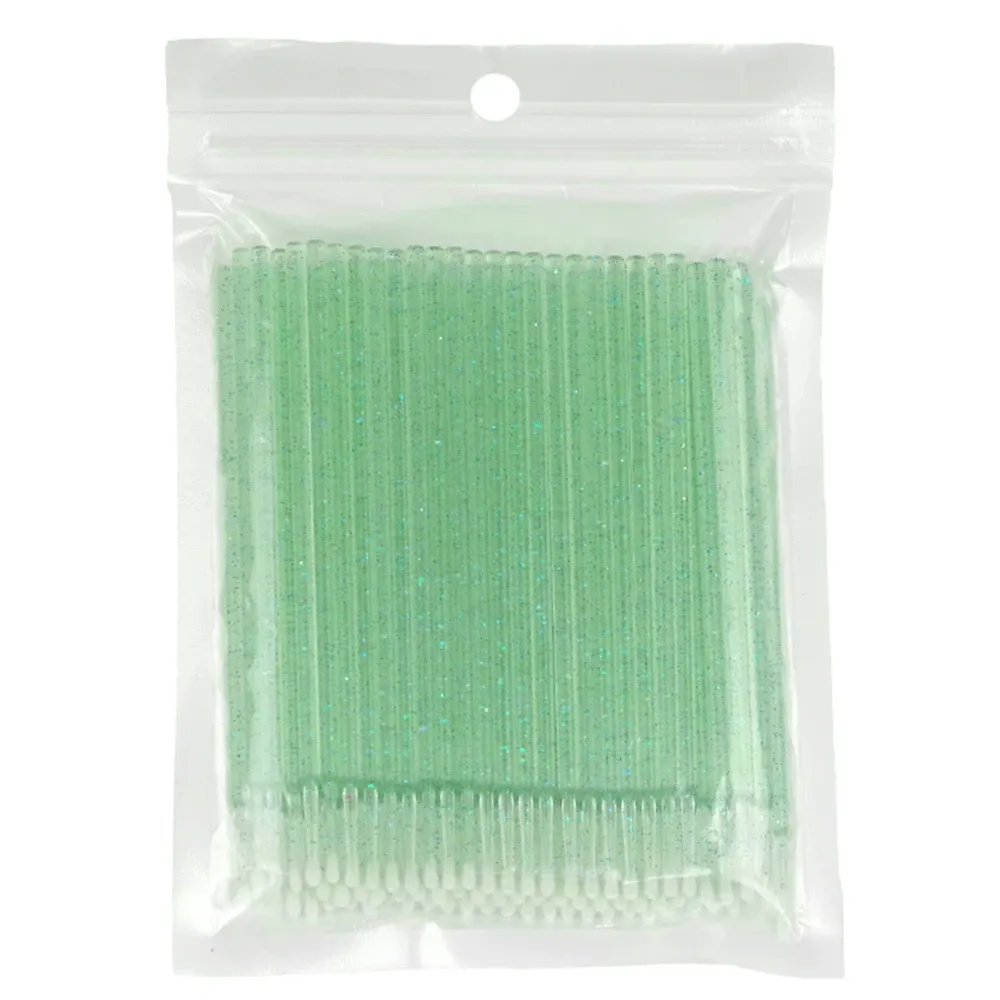 Brosses de nettoyage de cils, lot de 100, micro-cotons-tiges, brosses de maquillage à usage unique, microbrosses, outils de nettoyage beauté 7