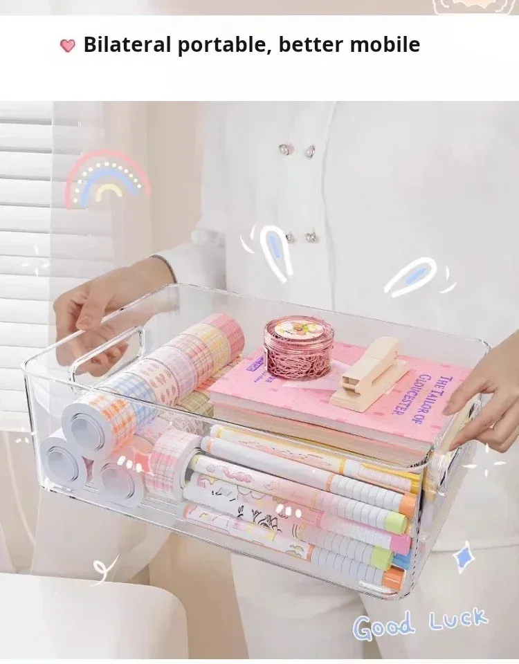Rangement transparent pour bureau, finitions soignées