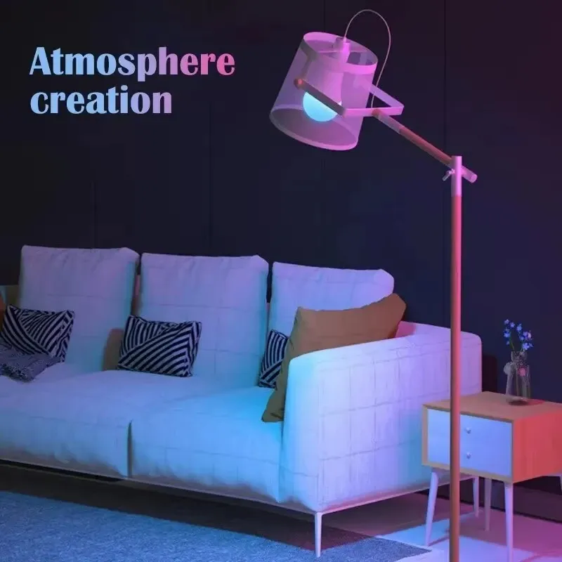Ampoule LED RGB intelligente E27 avec télécommande 24 touches, 16 couleurs, 220 V, intensité variable 2