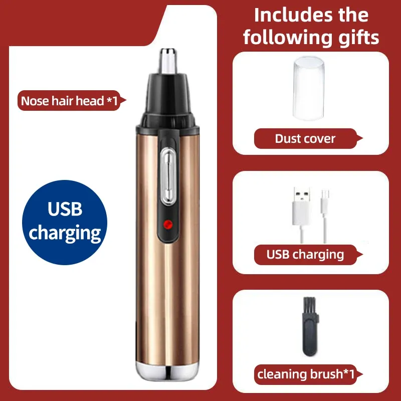 Tondeuse électrique pour le nez 2 en 1, rechargeable, lavable, unisexe, entièrement automatique 15