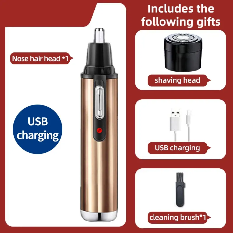 Tondeuse électrique pour le nez 2 en 1, rechargeable, lavable, unisexe, entièrement automatique 16