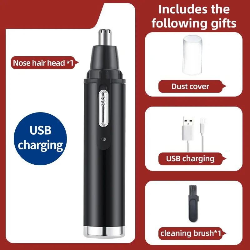 Tondeuse électrique pour le nez 2 en 1, rechargeable, lavable, unisexe, entièrement automatique 17