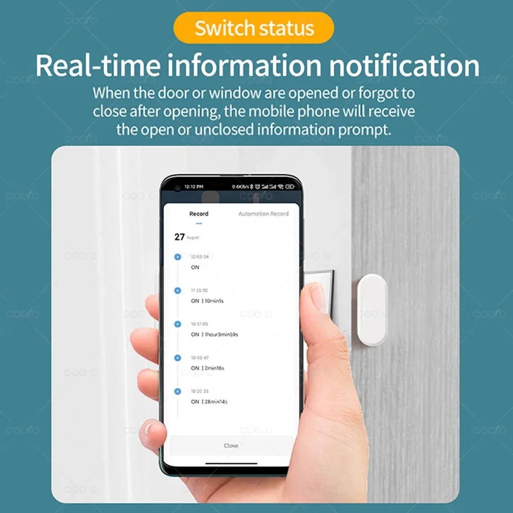 Le title is already in French, so translating it into French means cleaning it up. Here is a professional version without the spammy keyword stuffing:

Capteur intelligent de porte et fenêtre ZigBee 3.0 avec détection de luminosité 2 en 1, alarme magnétique sans fil en temps réel 6