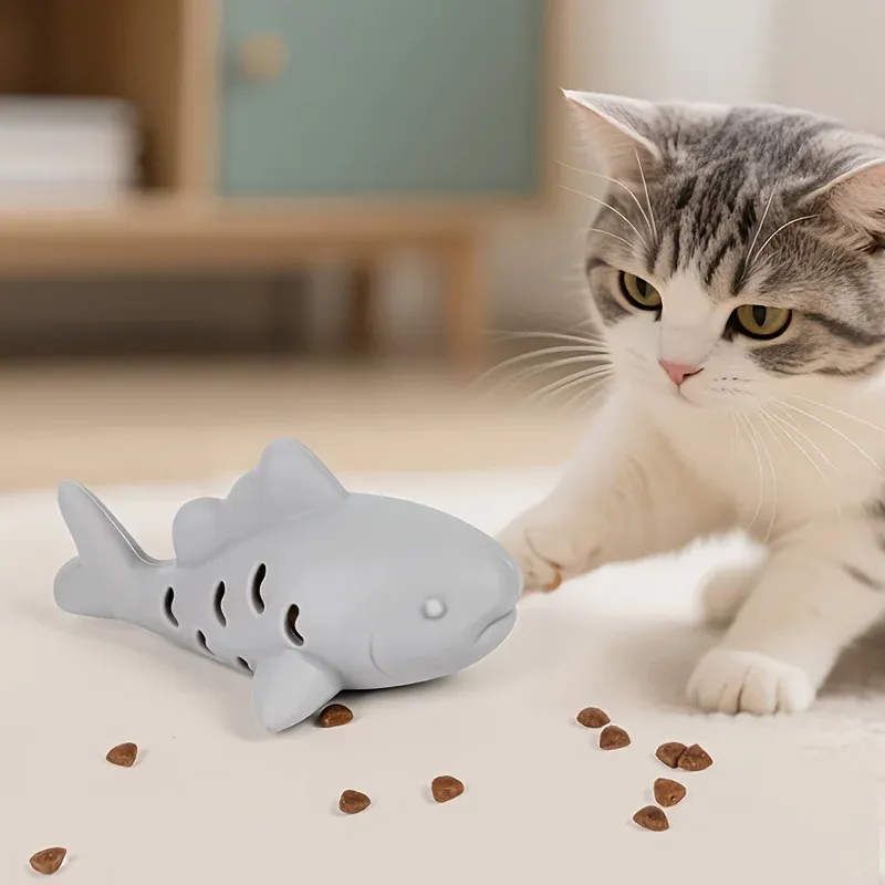 Jouet interactif pour chat et chien, durable et résistant aux morsures, distributeur de friandises et brosse à dents, divertissement pour petits animaux de compagnie 2