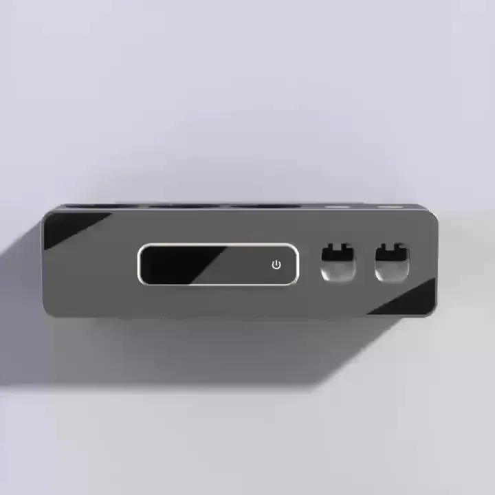 Porte-brosse à dents désinfectant UV avec distributeur automatique de dentifrice, support mural intelligent, charge USB, Lith 6