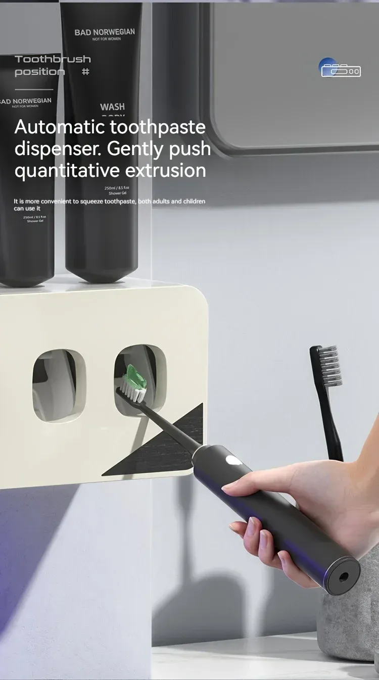 Porte-brosse à dents UV, détail de la finition