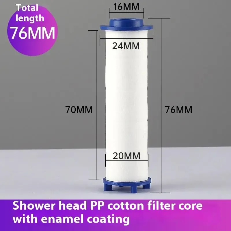 Ensemble universel de filtration pour pommeau de douche, 10 pièces, avec cartouches en coton PP 7