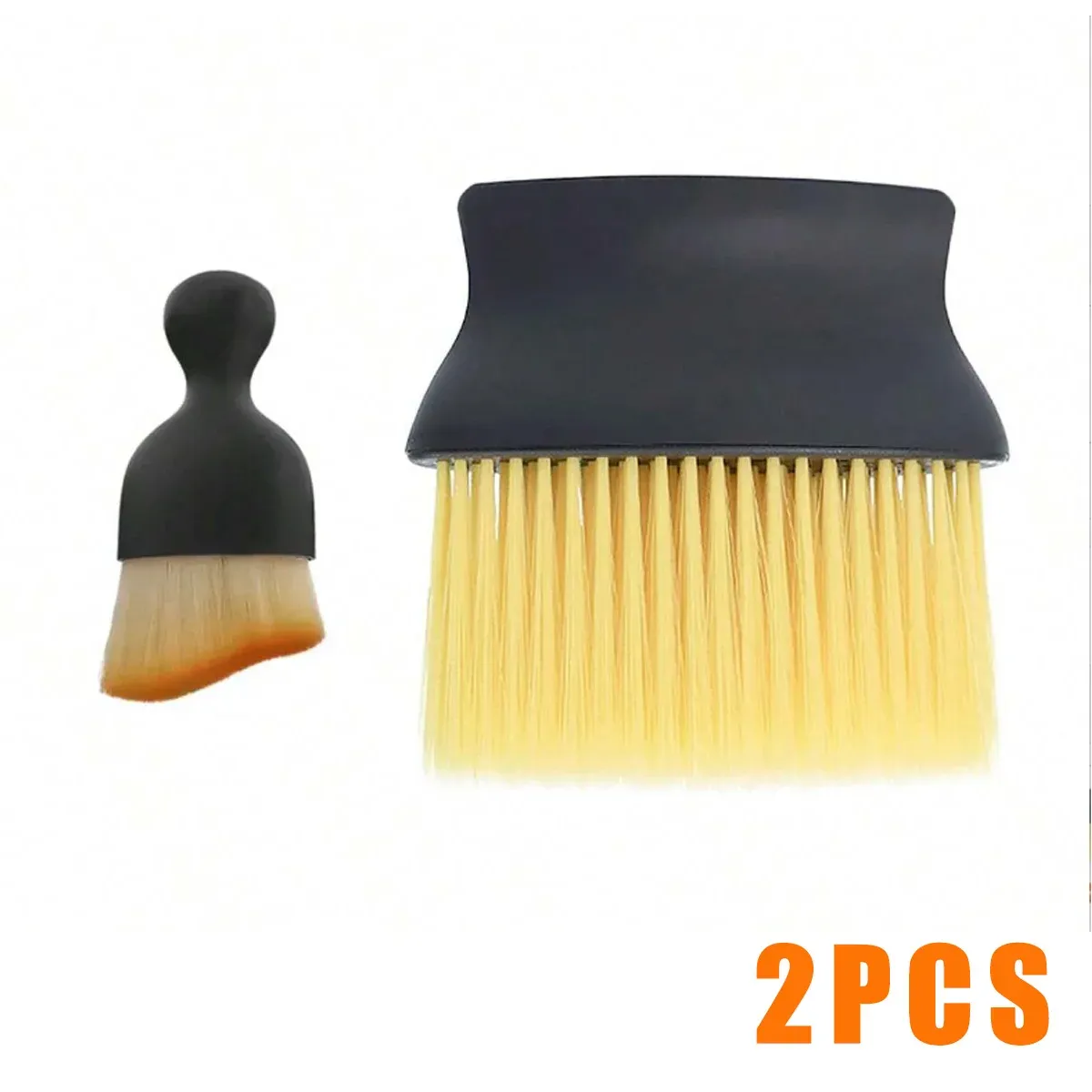 Brosse de nettoyage pour intérieur de voiture, brosse pour grilles de ventilation, jaune, lot de brosses pour habitacle 7